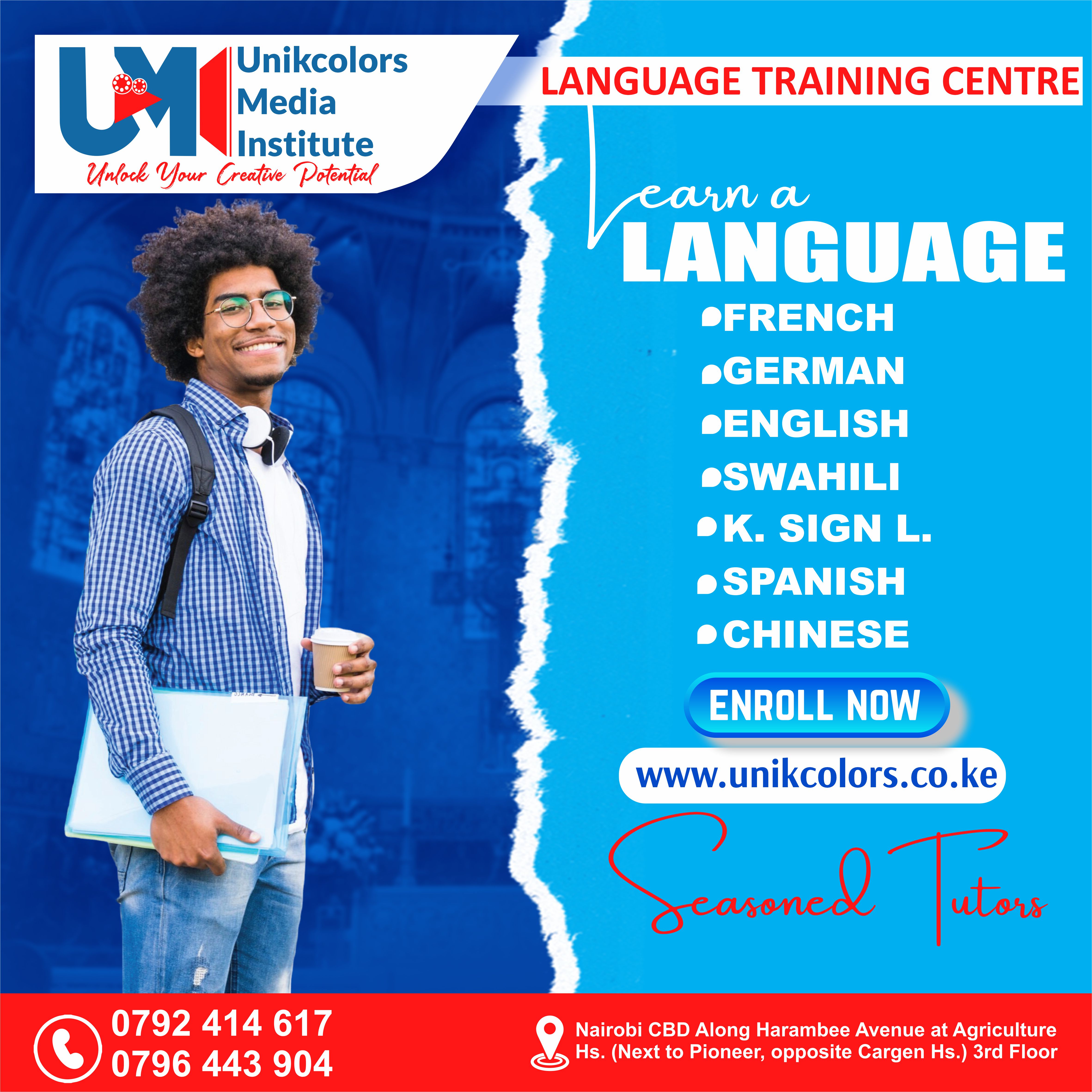 LANGUAGE TRAINING CENTRE - GERMAN | ENGLISH | FRENCH | CHINESE | SPANISH | SWAHILI | KENYA SIGN LANG